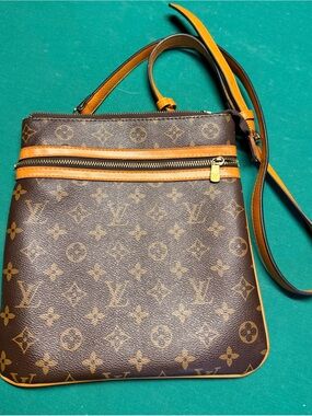 Louis Vuitton Monogram Interior Patch in Tan and Brown